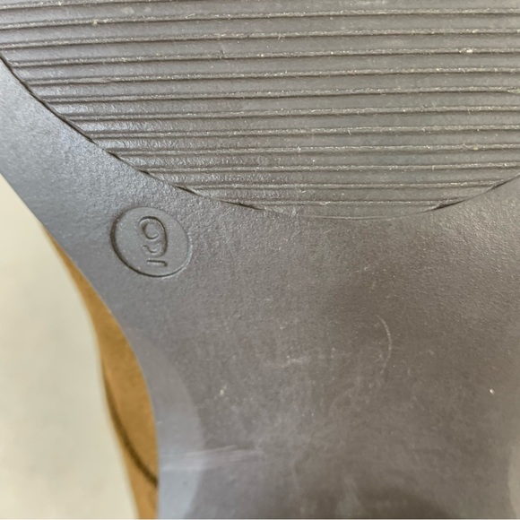 Xappeal Kai Faux Suede Neutral Rich Cognac Brown Lace-Up Ankle Booties - Size 9 - Picture 13 of 14